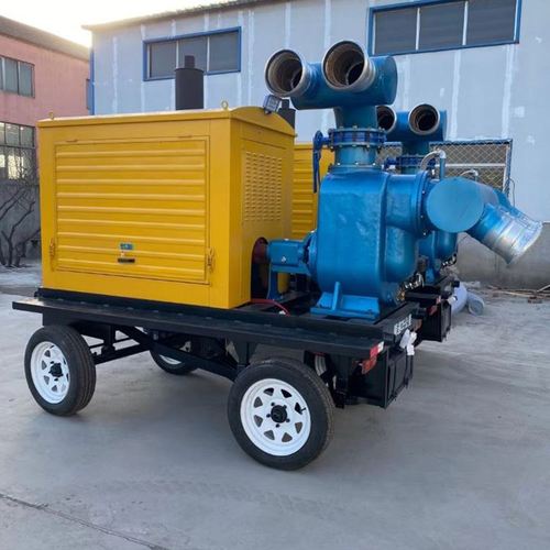 柴油防汛应急泵车拖车式自吸小型移动泵车大流量排涝泵车厂家